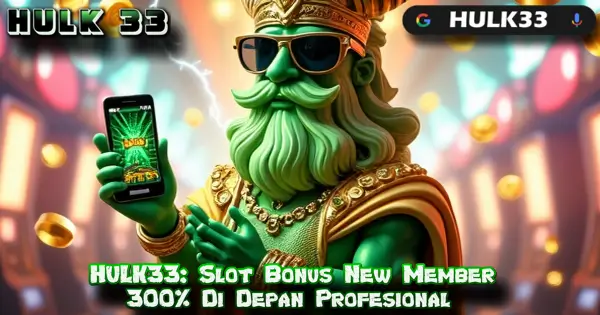 HULK33: Slot Bonus New Member 300% Di Depan Profesional